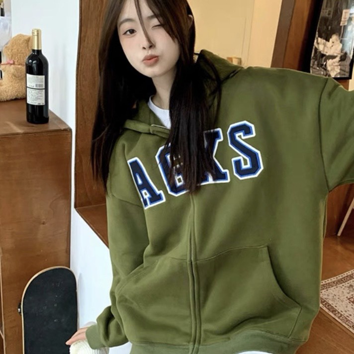Áo Khoác Hoodie AGXS Nam Nữ Ulzzang Unisex - Áo khoác nỉ mũ 2 lớp form rộng nỉ bông dày dặn mềm mịn