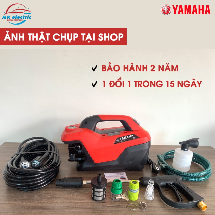 Máy rửa xe mini, Máy xịt rửa cao áp YAMAHA 2800W HA889 [DÂY ĐẦU RA DÀI 30M] - Có áp chống giật - Chống cháy