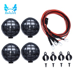 4 Led Light with Lampshade for 1/10 Accessory Rc Car Parts