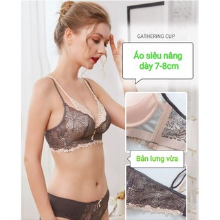 Set đồ lót BL304 cao cấp siêu nâng 6-7 cm không gọng, mút mềm mịn , nâng đẩy 7-8cm, phù hợp với ngực nhỏ và vừa