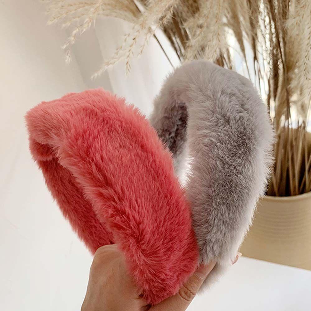 Băng Đô Lông Thỏ Giả Phong Cách Hàn Quốc Ngọt Ngào Cho Nữ