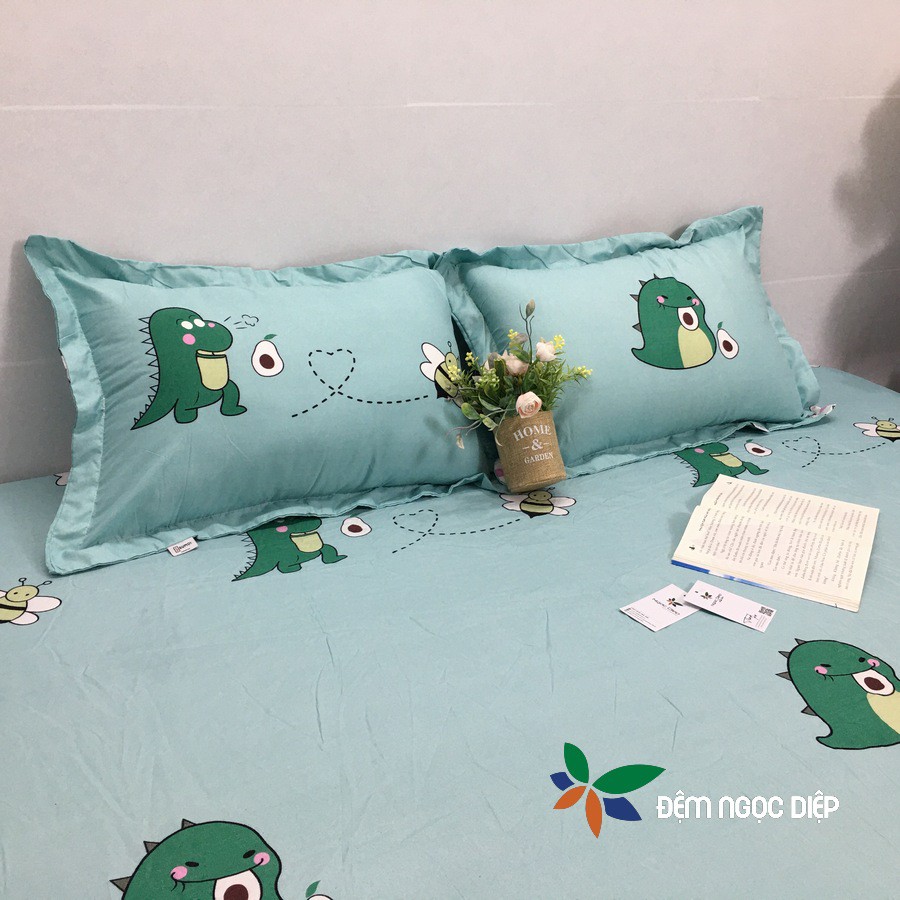 Ga trải giường kèm vỏ gối SUMOI cotton poly trải nệm 1m2 1m6 1m8 hoặc 2m2 mẫu mới đẹp