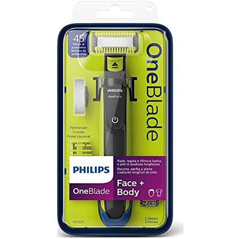 MÁY CẠO RÂU VÀ LÔNG CƠ THỂ PHILIPS ONE BLADE QP2620/20
