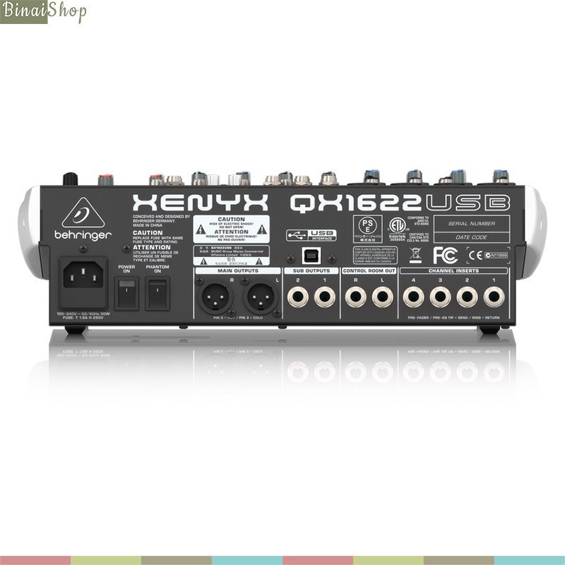 [Mã ELHACE giảm 4% đơn 300K] Mixer USB 16 cổng Behringer Xenyx QX1622USB