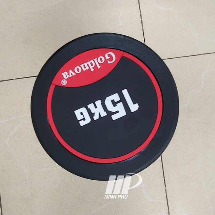 Tạ tay cao cấp Goldnova 15kg ⚡ Dụng cụ tập GYM chuyên nghiệp ⚡ Tạ bọc cao su loại 15kg 1 chiếc