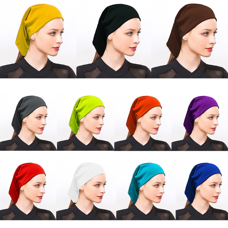 Khăn Trùm Đầu Co Giãn Mềm Mại Phong Cách Hồi Giáo