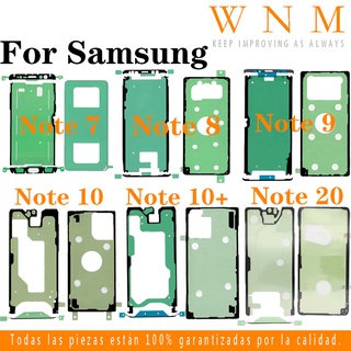 Vỏ Điện Thoại Mặt Sau Pin Băng Keo Cho Samsung Galaxy Note 7 8 9 10 20 Plus Ultra / Note7 Note8 Note9 Note10 10Plus 20Ultra Mặt Trước LCD Phía Sau Vỏ Pin Miếng Dán Dính