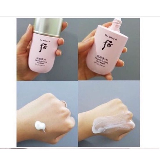 Gói Sample kem chống nắng whoo hồng kiềm dầu Vital Hydrating Sun Fluid - AB Authentic