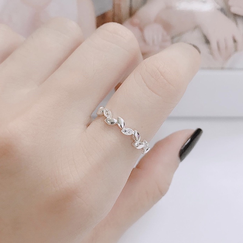 Nhẫn nữ Bạc ta giá rẻ , dày dặn , sáng bóng , tặng hộp đựng - Vàng bạc Khải Khải