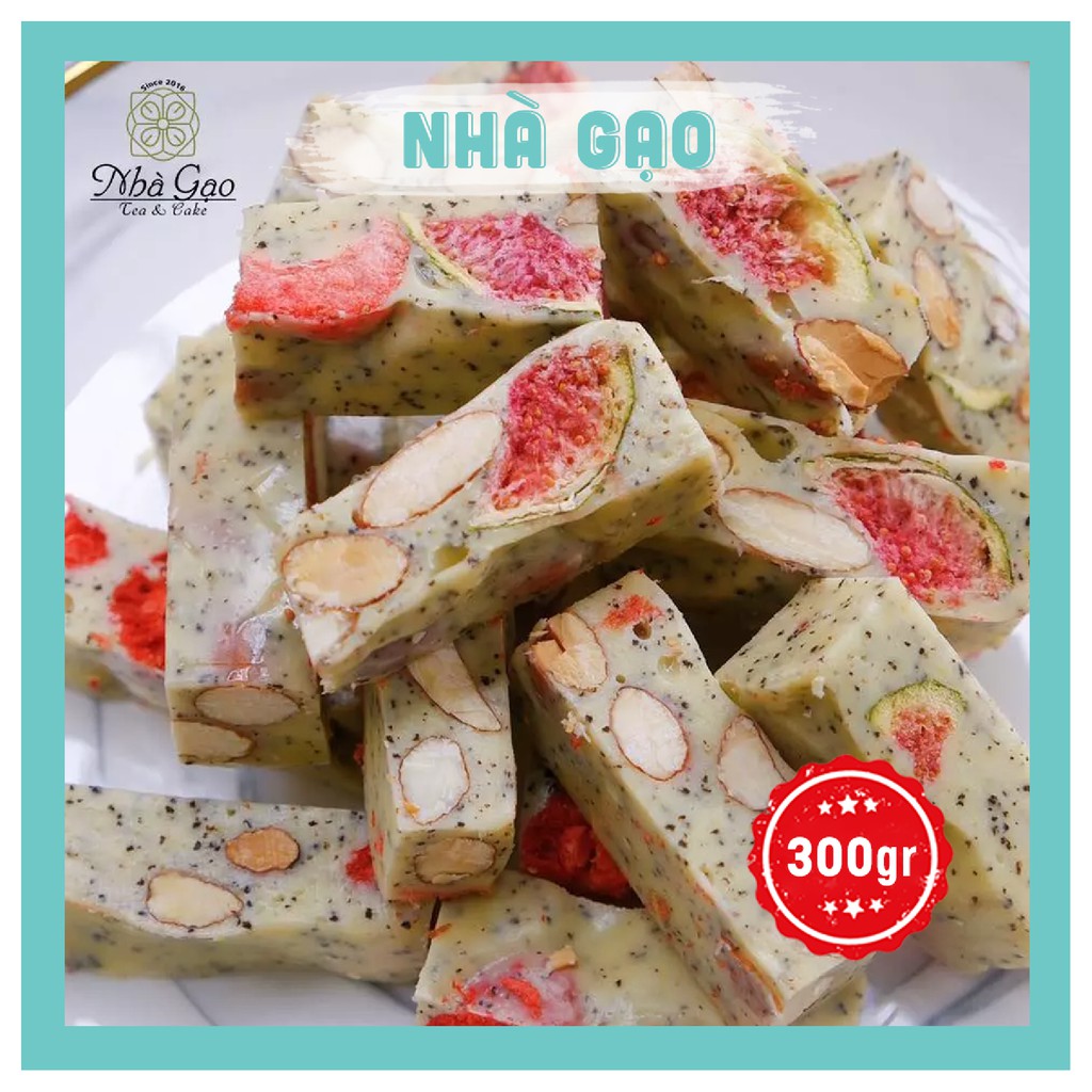 Kẹo Nougat cao cấp vị trà bá tước Anh quốc Nhà Gạo
