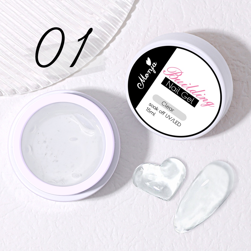 Sơn Móng Tay Gel UV Monja 15ML Không Dính Nhanh Chóng Tạo Hiệu Ứng Đèn Led 3D