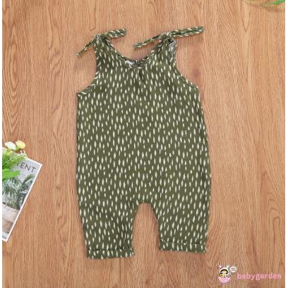 Jumpsuit Hai Dây In Hoa Cho Bé Gái