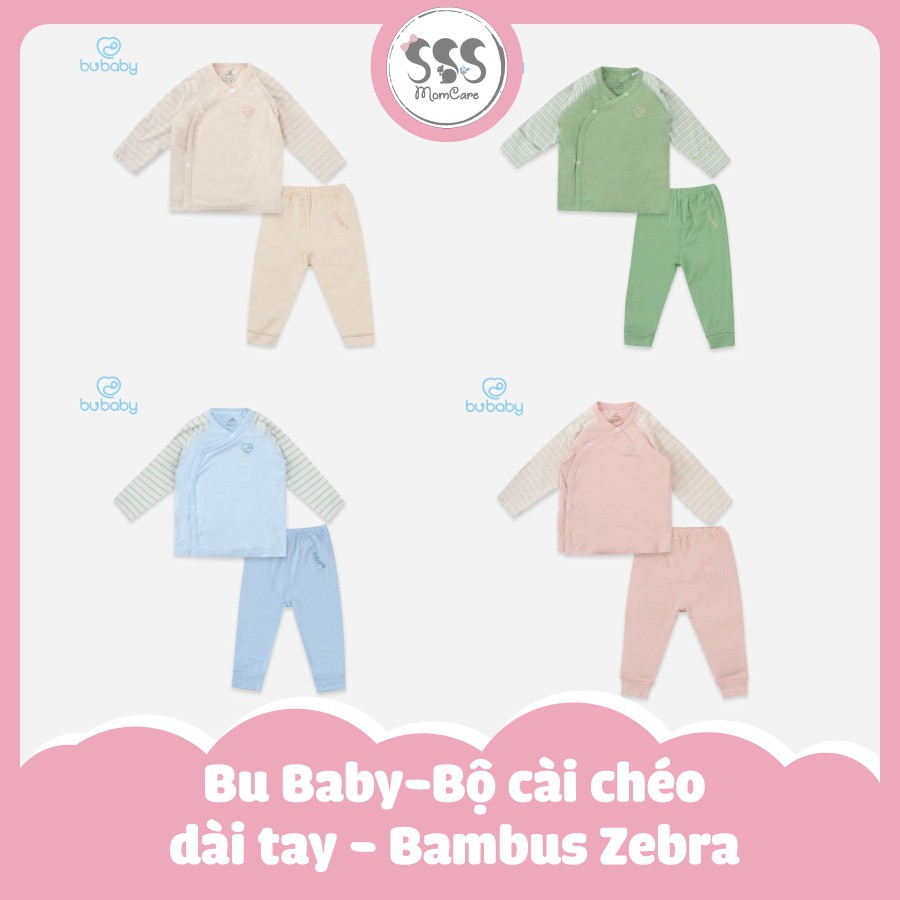 Bu Baby-Bộ cài chéo dài tay - Bambus Zebra