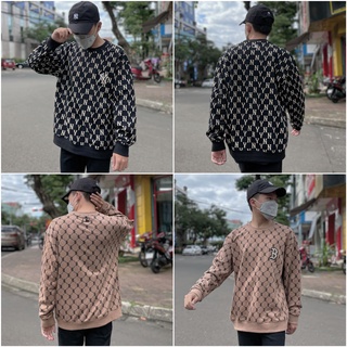 Chính hãng] áo sweater m.l.b monogram diamond code: 3amtm0314-43bgd