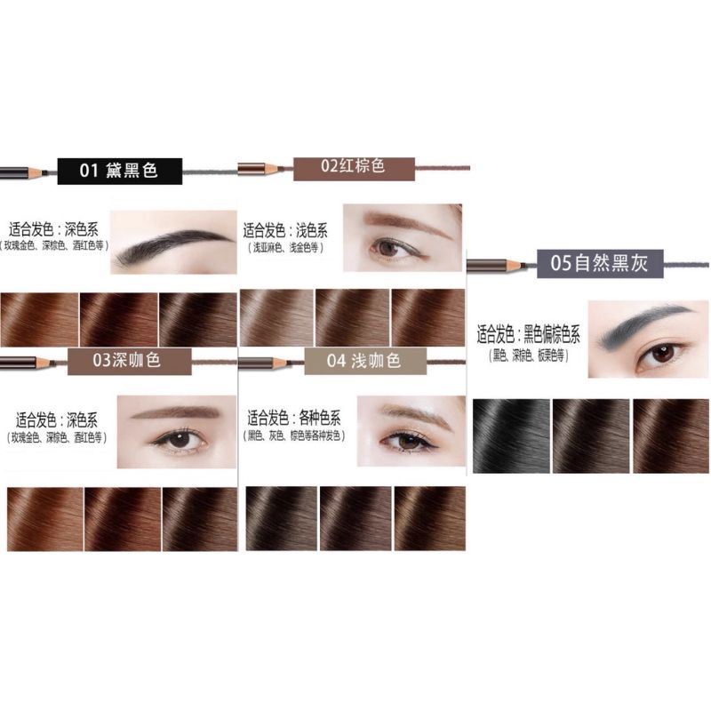 Chì xé kẻ mày chống thấm nước cao cấp COLOURED SOFT