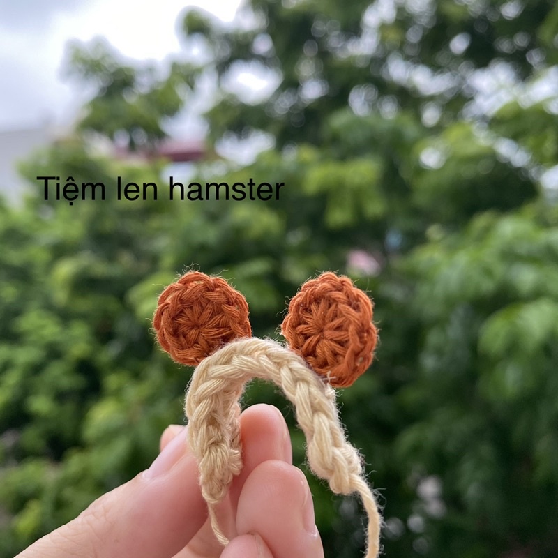 [Mã PET50K giảm Giảm 10% - Tối đa 50K đơn từ 250K] băng đô cho hamster hình gấu