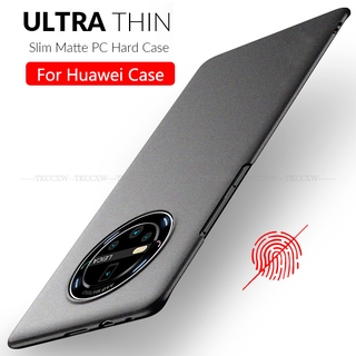 Ốp điện thoại mỏng mờ cho Huawei Mate 40 30 20 10 9 Pro Vỏ PC cứng