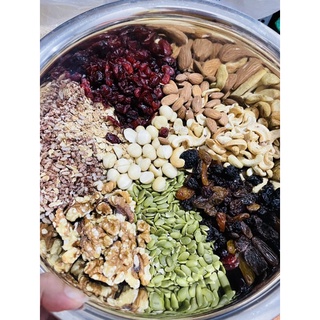 500g granola siêu hạt loại đặc biệt (có nhân mắc ca - cam kết ngon ko hôi dầu)