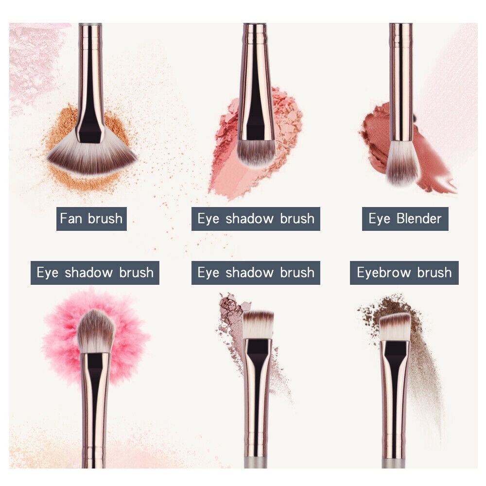 Set 6 Cọ Trang Điểm Chuyên Nghiệp Chất Lượng Cao