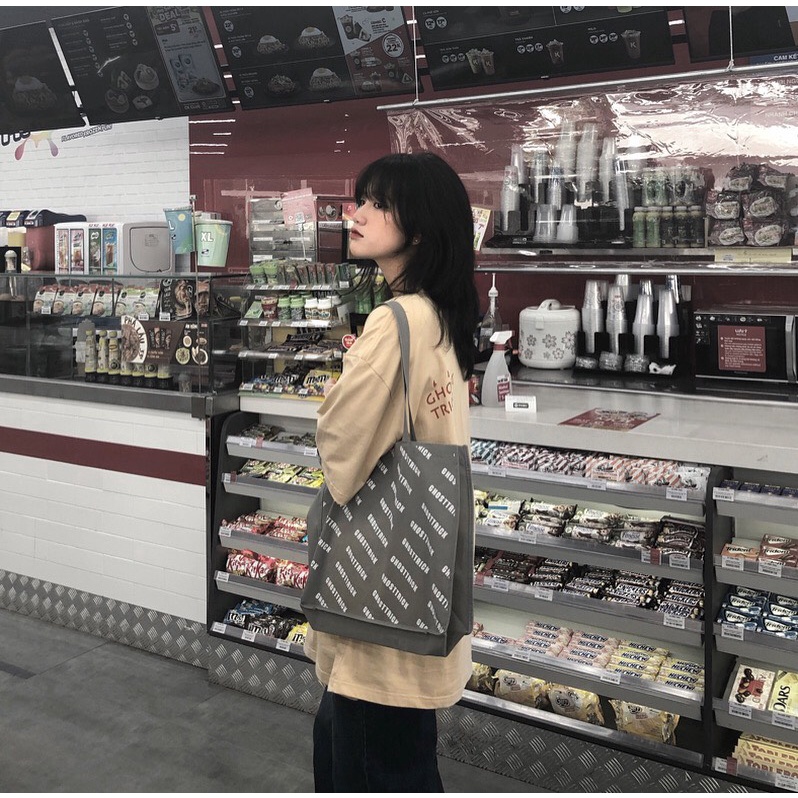 TÚI TOTE GHOST TRICK ( vải không dệt ) - Local brand chính hãng