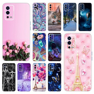 Ốp điện thoại TPU dẻo trong suốt in nhiều họa tiết cho OPPO A55 OPPOA55 5G OPPO A55 2021