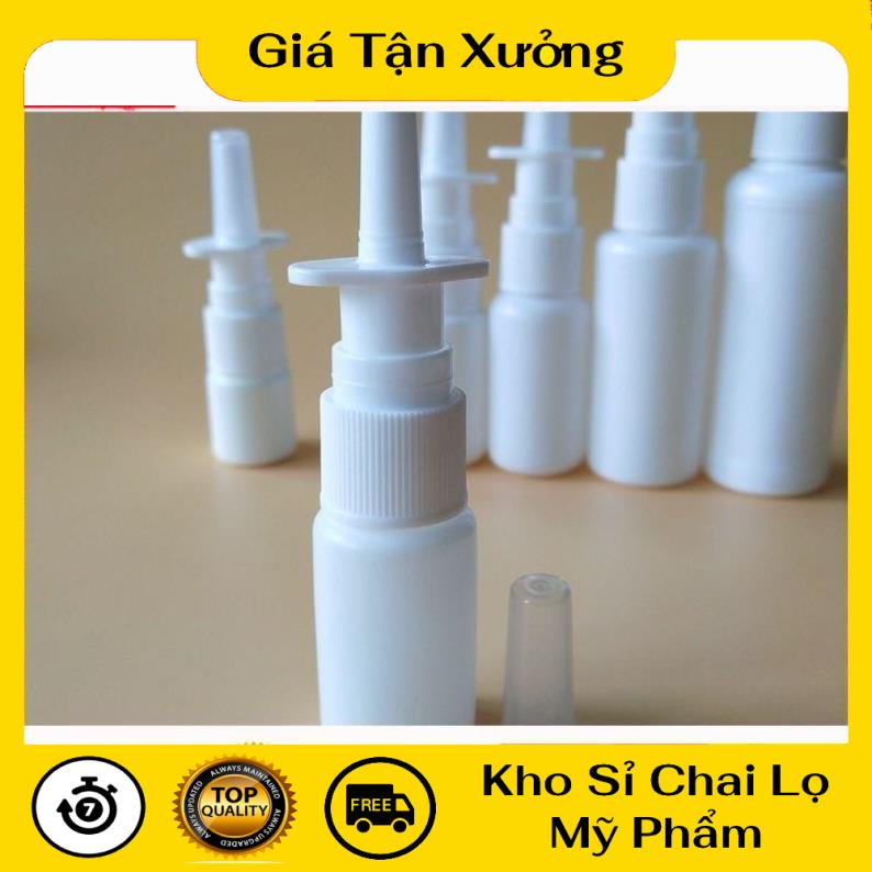 [TRÙM SỈ] [Combo 10sp] Chai xịt mũi thẳng 10ml, 20ml chiết dung dịch , phụ kiện du lịch