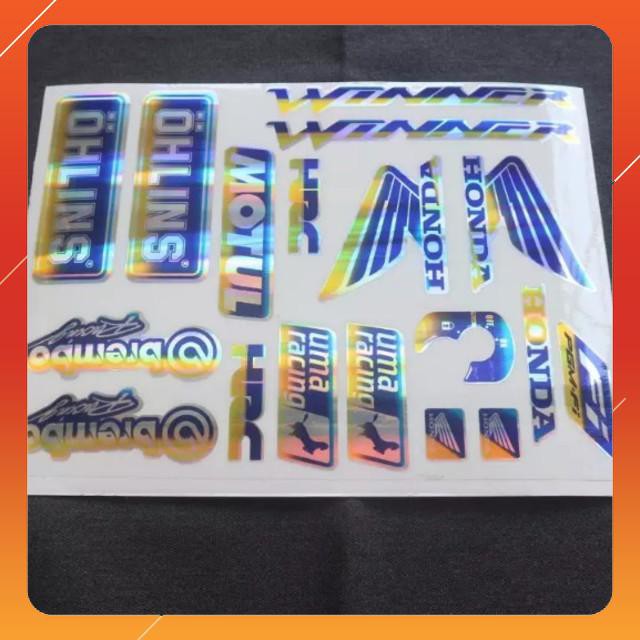 [CỰC RẺ]  BỘ TEM CROM TRANG TRÍ XE WINNER SIÊU ĐỘC SIÊU BỀN