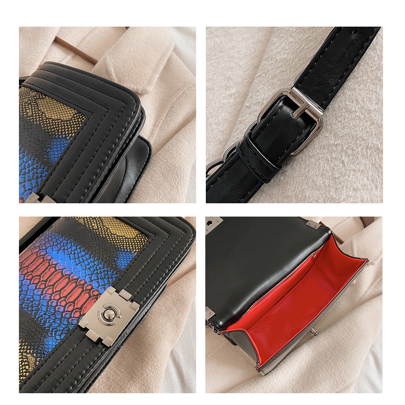 Túi xách nữ đeo chéo vân da trăn cực tinh xảo quý phái TX09 túi xách đeo vai | BigBuy360 - bigbuy360.vn