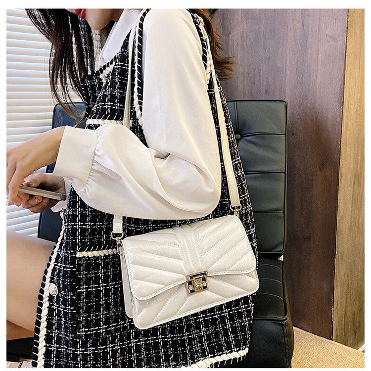 Túi xách nữ đeo vai JASMIN NOIR hình vuông cỡ nhỏ in họa tiết hoa kiểu retro thời trang cho nữ