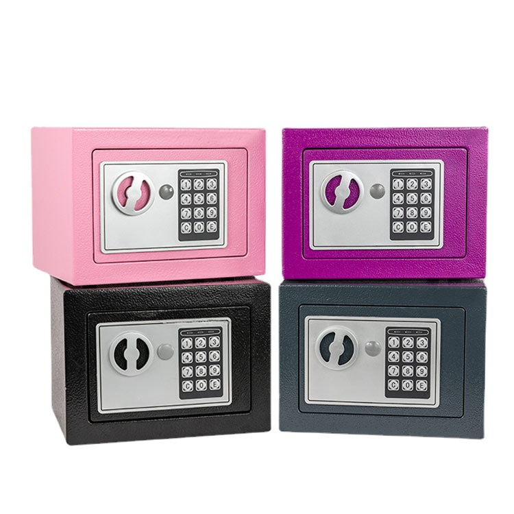 Két sắt mini 17E chống cháy nổ có khoá điện tử an toàn mẫu mới 2022 - Két sắt mini cho bé có khe đút tiền