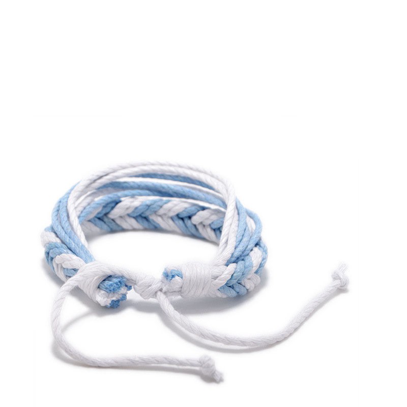 Vòng Tay Dây cotton Bện Nhiều Lớp handmade Thời Trang Cho Nữ