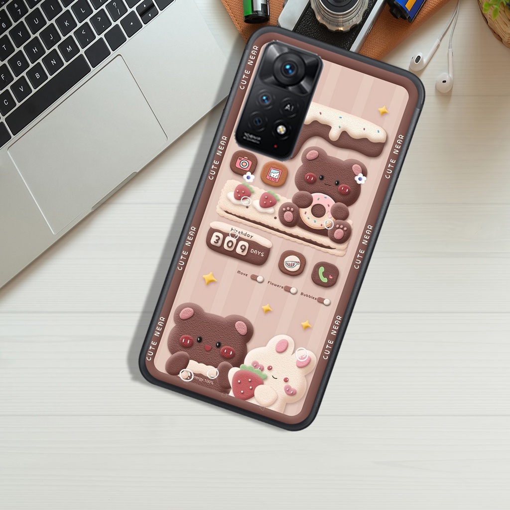 Ốp Lưng XIAOMI REDMI NOTE 11 4G - REDMI NOTE 11 5G - REDMI NOTE 11 PRO , In Hình Gấu Chocolate đáng yêu.