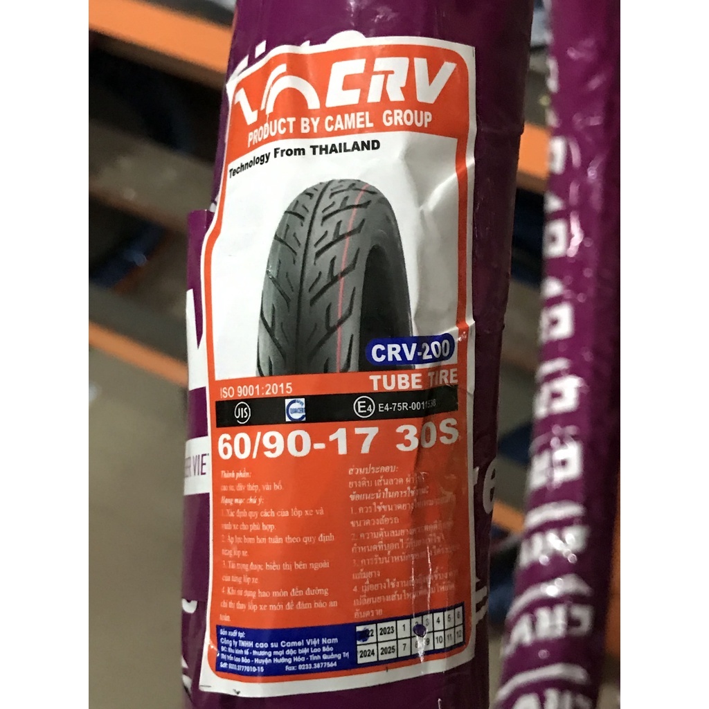 Vỏ CRV Thái Lan 60/90/17 và 70/90/17 Dùng Ruột