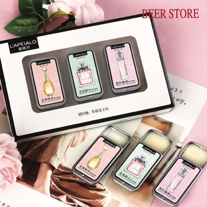 Bộ 3 nước hoa khô LAPEIALO có 3 mùi hương khác nhau | Thế Giới Skin Care