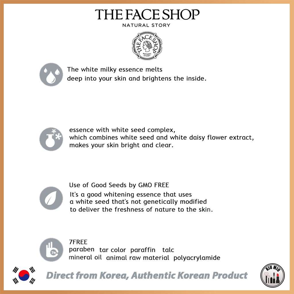 THE FACE SHOP WHITE SEED Brightening Serum 50ml *ORIGINAL KOREA*