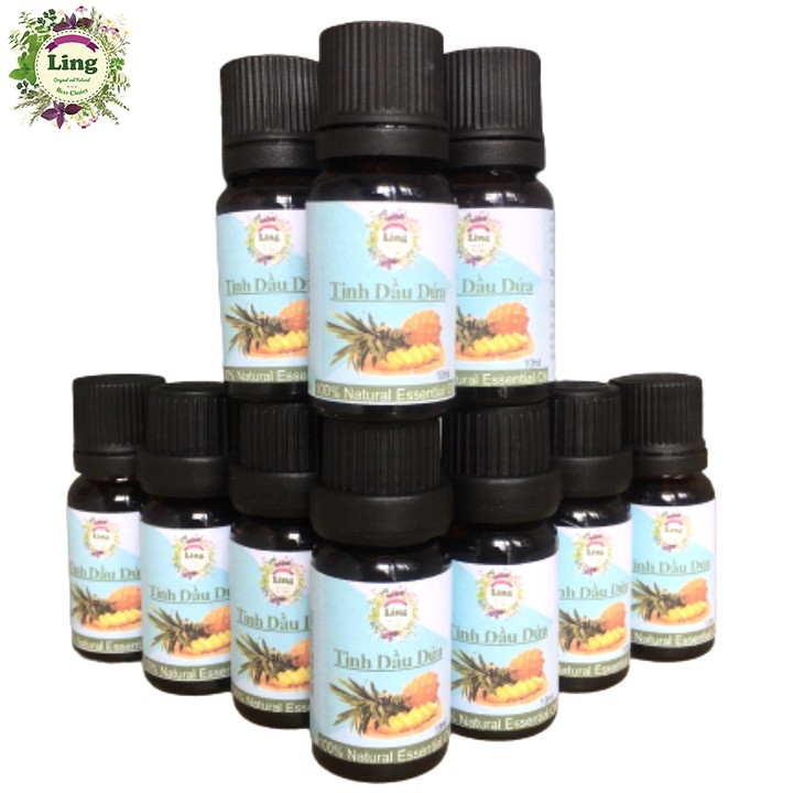 Combo 10 chai Tinh dầu Dứa (Thơm) 10ml Thiên Nhiên Nguyên Chất 100% khử mùi, xông phòng