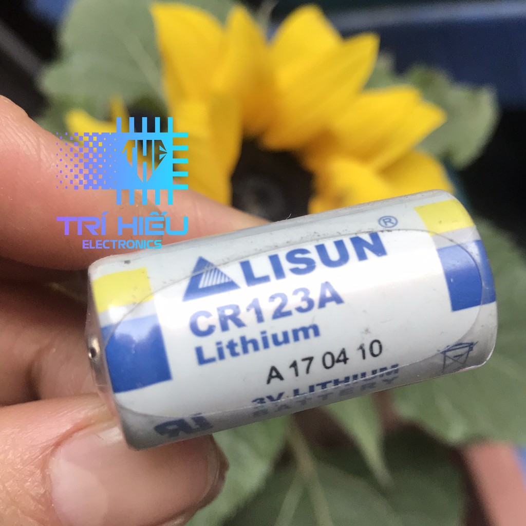 Pin CR123A 3V Lithium LISUN dùng cho máy ảnh Đèn pin PLC