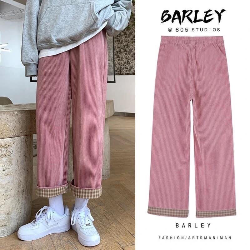 quần nhung dăng thụng