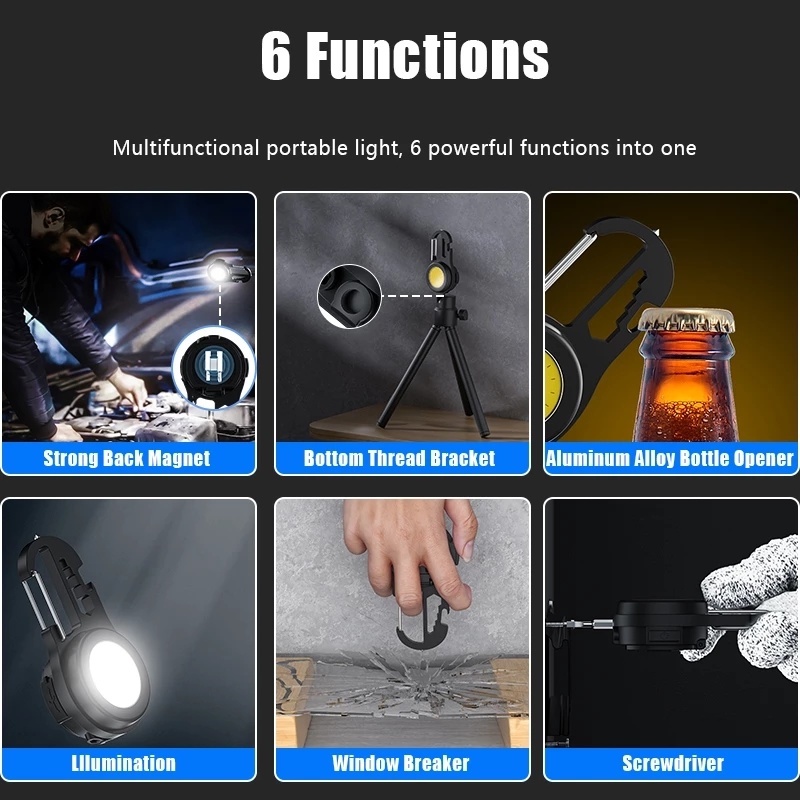 Đèn LED COB Từ Tính Loại C Nhỏ Gọn Tiện Dụng