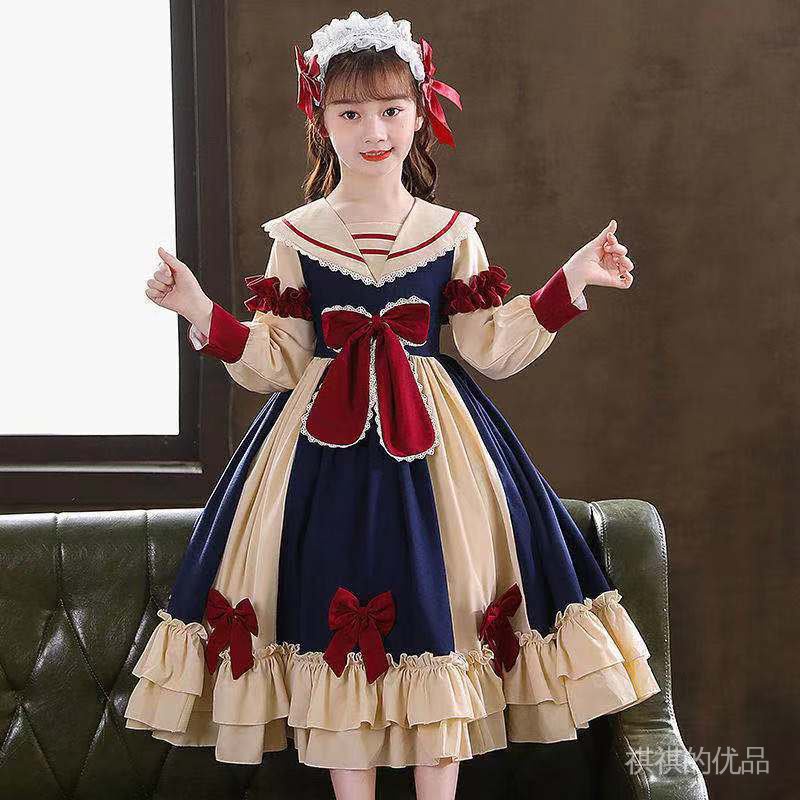 DISNEY Đầm công chúa phong cách Lolita dễ thương cho bé gái 2021