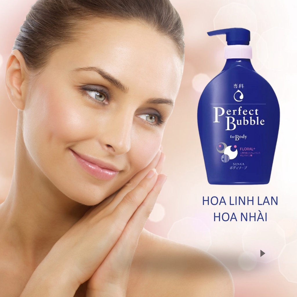 Sữa Tắm Hương Hoa Dưỡng Ẩm, Ngừa Mụn Lưng SENKA 500ml