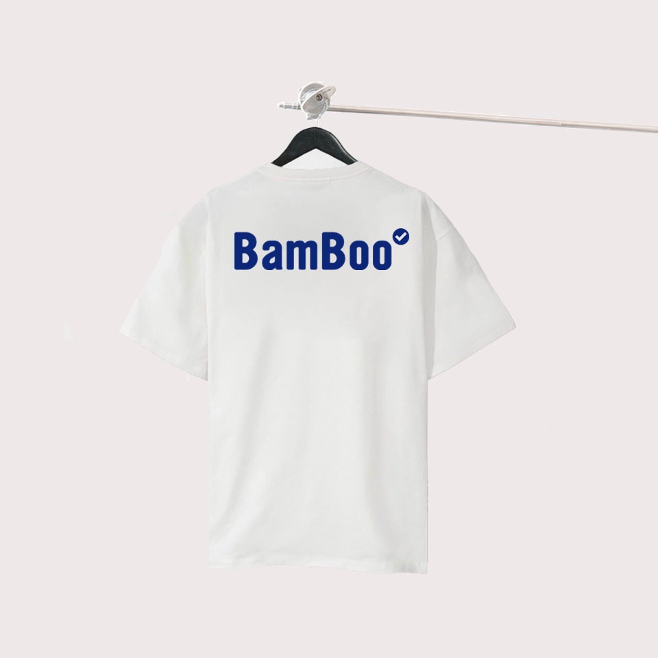 Áo thun Unisex BAMBOO Áo Phông nam nữ tay lỡ oversize basic Tích