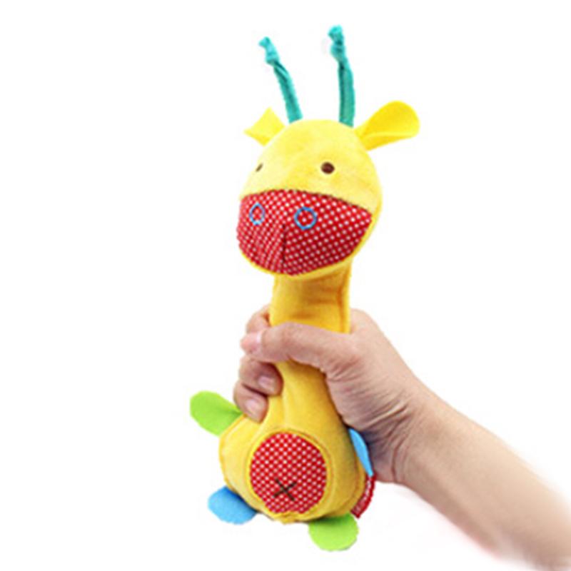BLM❤Cute Cartoon Shaking Dolls Baby Rattle BB Stick Newborn BB Hand Shaker Pet Toy