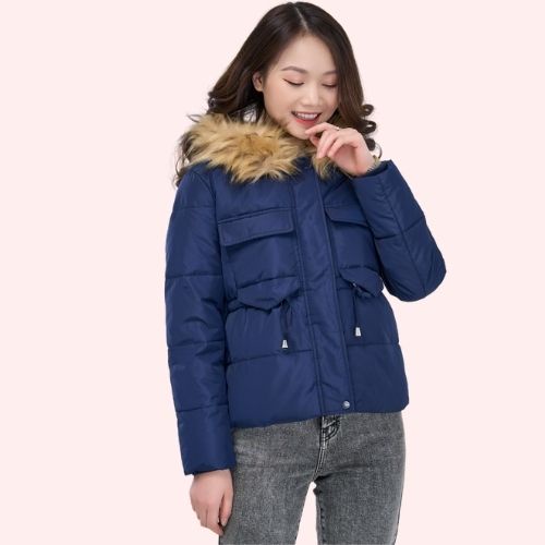 Áo phao nữ YODY rút eo, siêu ấm, siêu đẹp PHN4006 | BigBuy360 - bigbuy360.vn