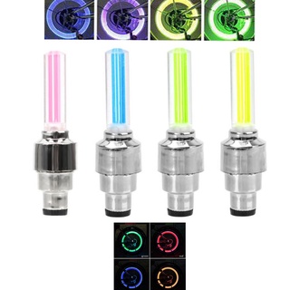 Phụ kiện đèn LED gắn van bơm lốp xe đạp tiện dụng