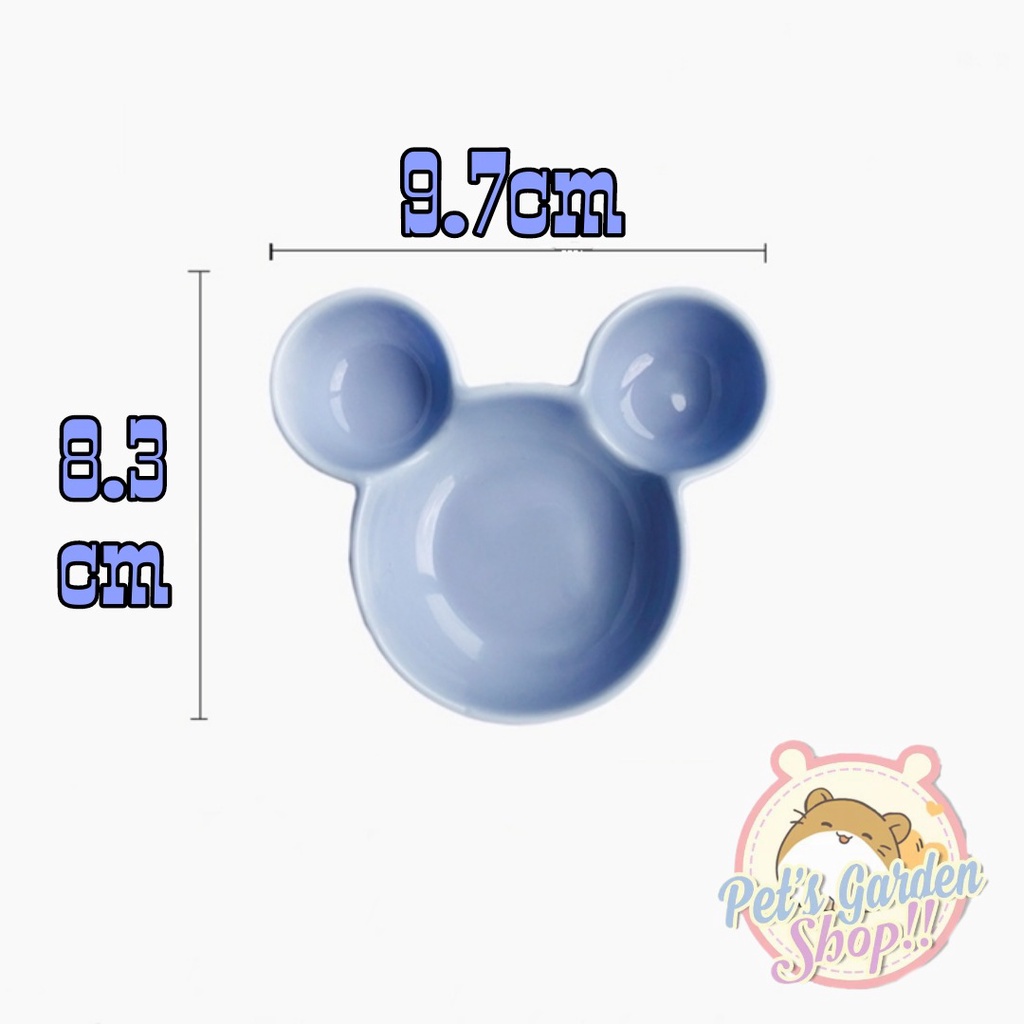 Chén sứ Mickey nhỏ cho hamster, pet nhỏ