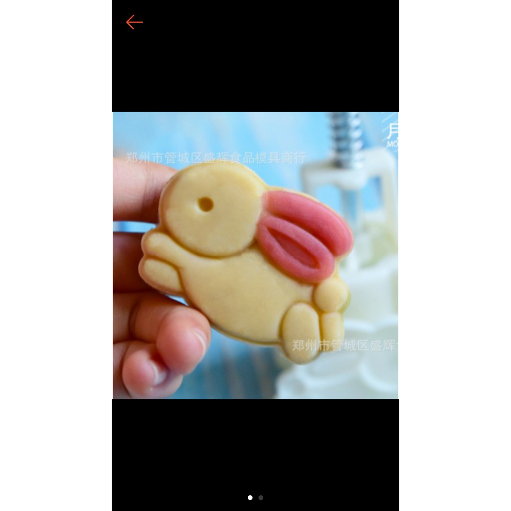 Khuôn trung thu thỏ 65g, khuôn trung thu lò xo siêu xinh