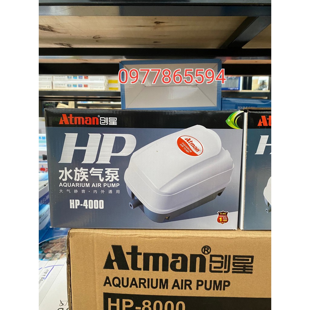 Máy sủi Atman HP 4000, sục khí oxy cho bể cá