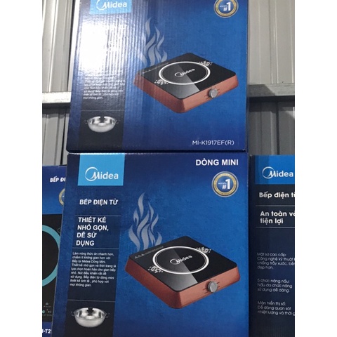 Bếp Từ Đơn Mini Midea MI-K1917EF Bảo Hành Chính Hãng 12 Tháng