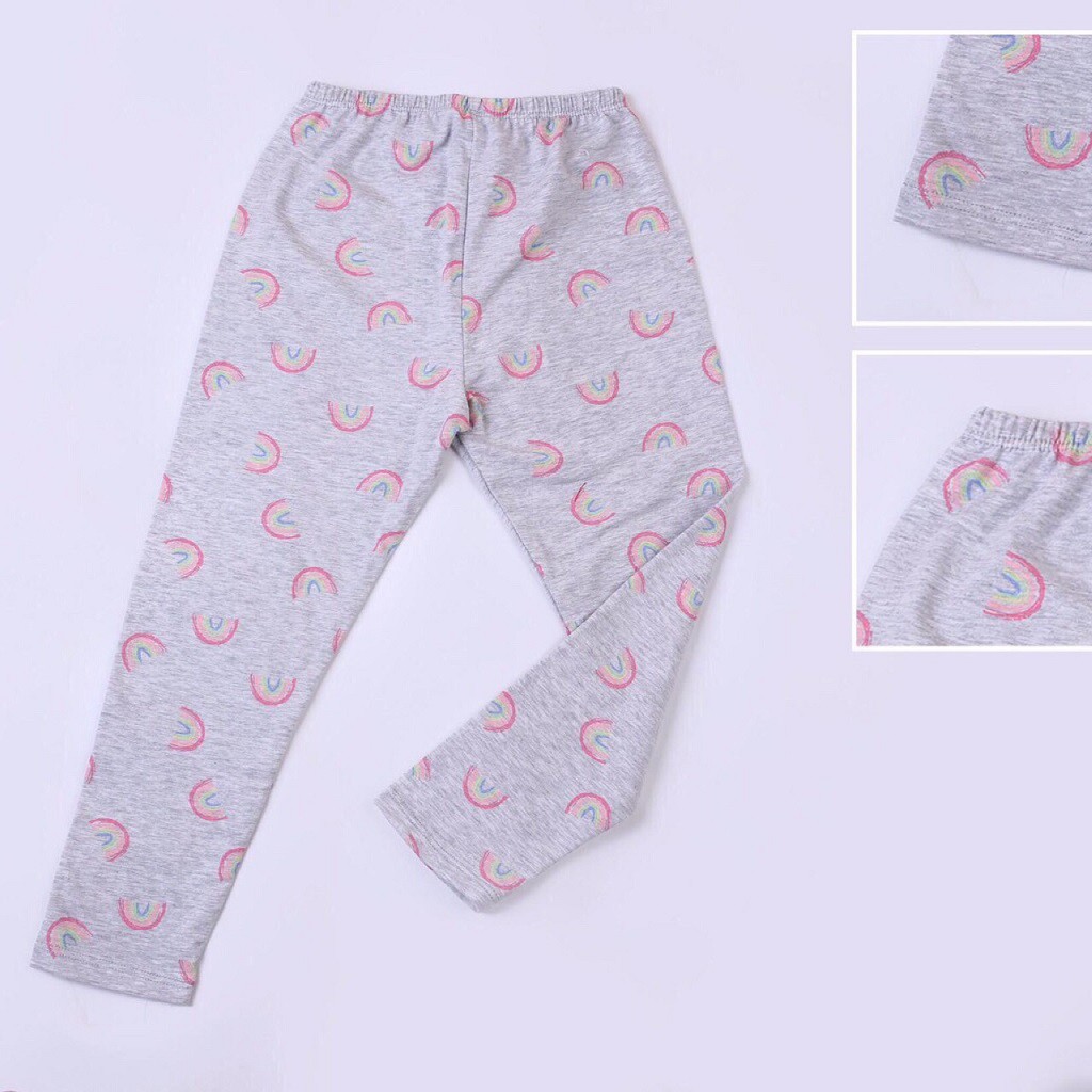 Quần legging bé gái, quần legging cho bé chất cotton mềm mát, size 5-8 tuổi - SUNKIDS